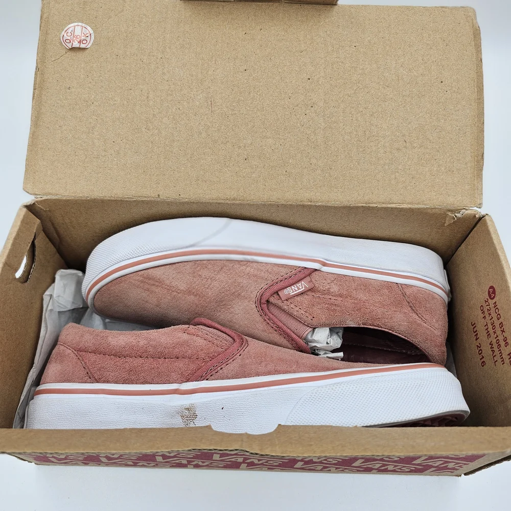 Vans Dusty Rose Suede Slip-On Shoes - Picture 7 of 10